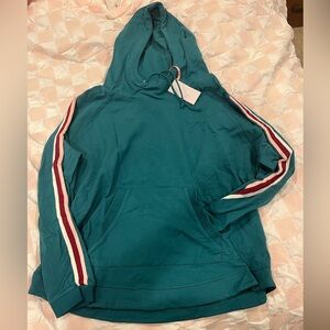 evy’s tree the mollie in spruce teal women’s pullover hoodie sweatshirt NWT